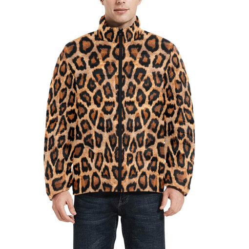 Snow Leopard Men's Padded Jacket - Image 3