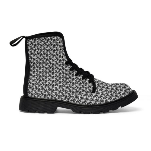 Chain Mail Armor Canvas Boots - Image 3