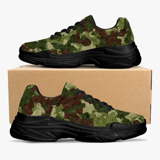 Green Camouflage Running Shoes