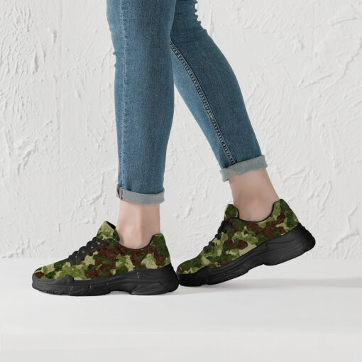 Green Camouflage Running Shoes - Image 7