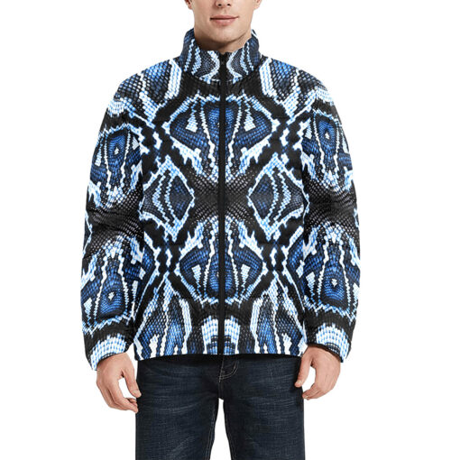 Blue Snake Men's Padded Jacket - Image 3