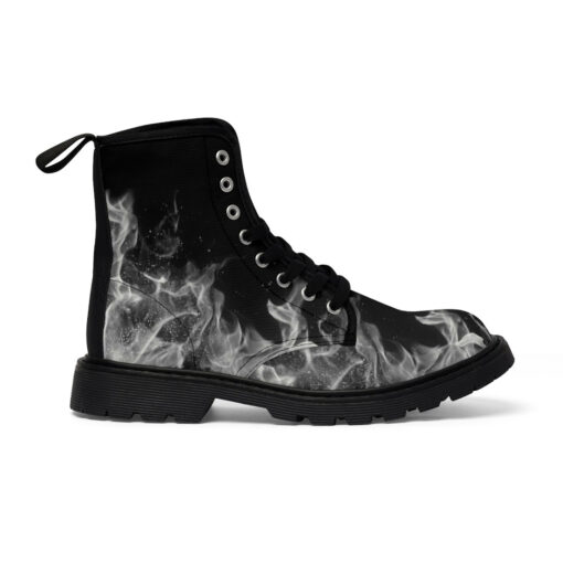 White Fire Canvas Boots - Image 3