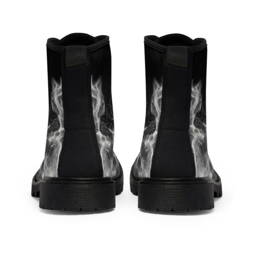 White Fire Canvas Boots - Image 5