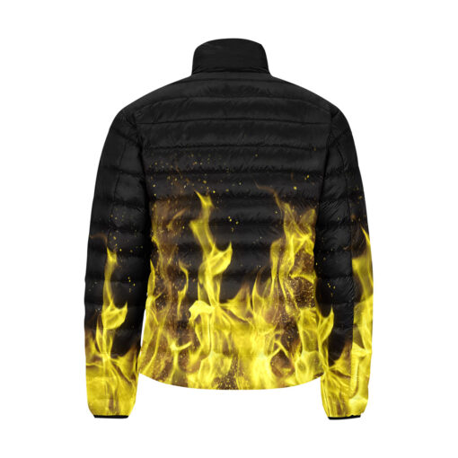 Yellow Fire Men's Padded Jacket - Image 2