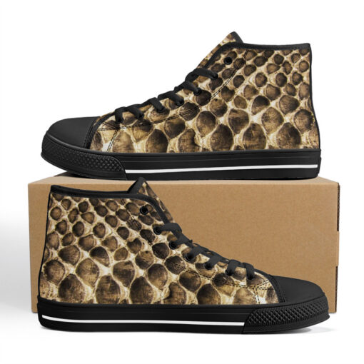 Reptile Scales High-Top Canvas Shoes