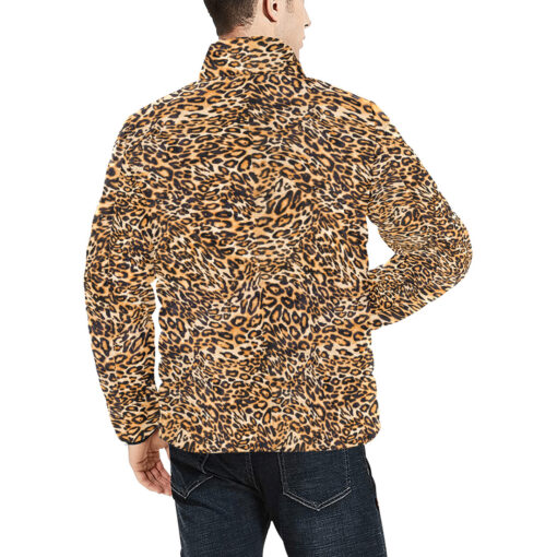 Leopard Texture Men's Padded Jacket - Image 4