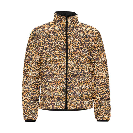 Leopard Texture Men's Padded Jacket