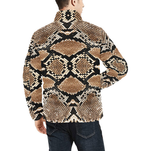 Snake Ornament Men's Padded Jacket - Image 4