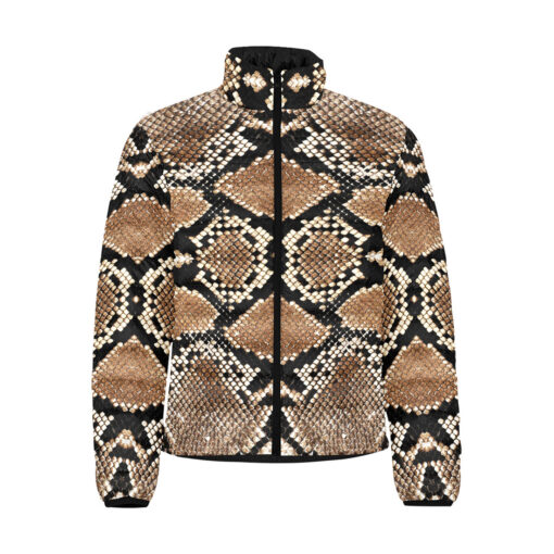 Snake Ornament Men's Padded Jacket