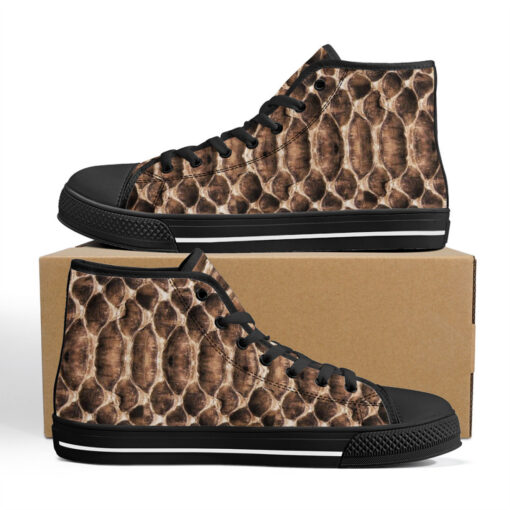 Reptile Scales High-Top Canvas Shoes