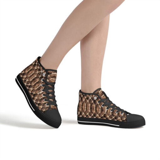 Reptile Scales High-Top Canvas Shoes - Image 7