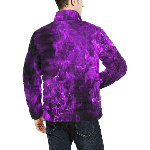 Violet Fire Men's Padded Jacket - Image 4