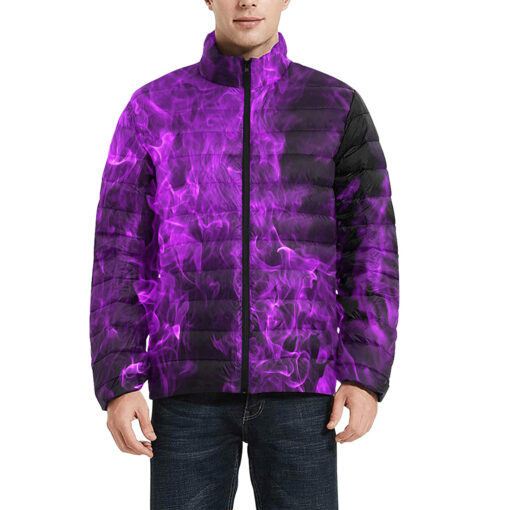 Violet Fire Men's Padded Jacket - Image 3