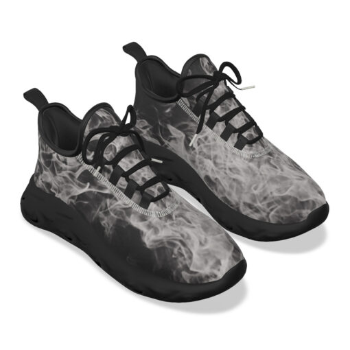 White Fire Smoke Sports Shoes - Image 5