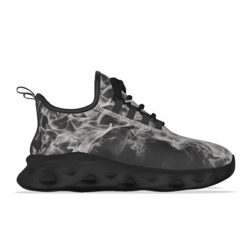 White Fire Smoke Sports Shoes - Image 6