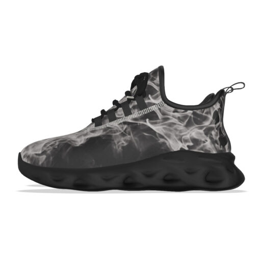 White Fire Smoke Sports Shoes - Image 7