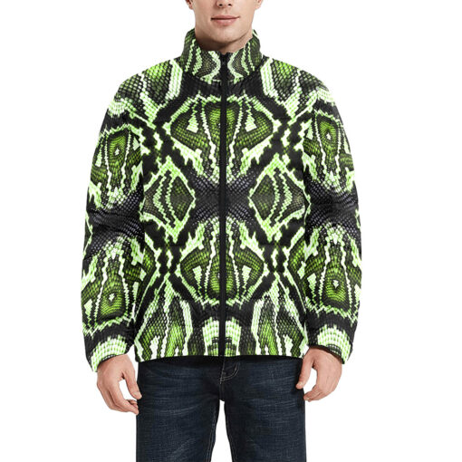 Green Snake Men's Padded Jacket - Image 3