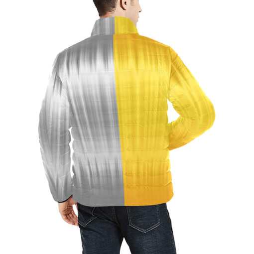 Gold and Silver Men's Padded Jacket - Image 4