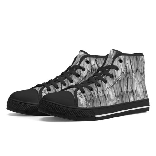 Raven Plumage High-Top Canvas Shoes - Image 2