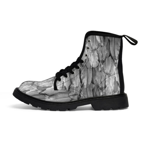 White Raven Plumage Canvas Boots - Image 2