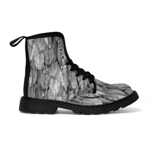 White Raven Plumage Canvas Boots - Image 3