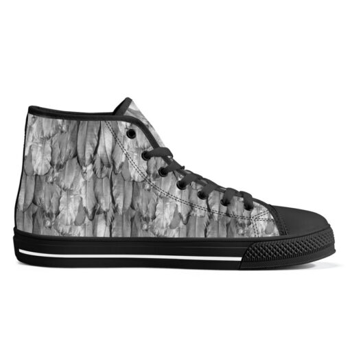 Raven Plumage High-Top Canvas Shoes - Image 5