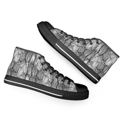 Raven Plumage High-Top Canvas Shoes - Image 6