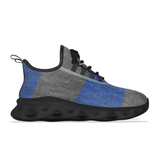 Denim Patchwork Sports Shoes - Image 6