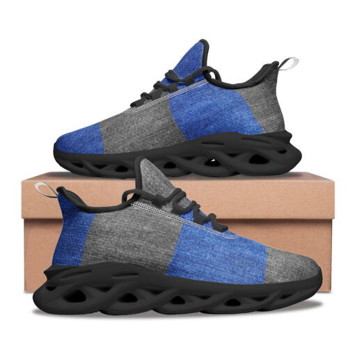 Denim Patchwork Sports Shoes - Image 2