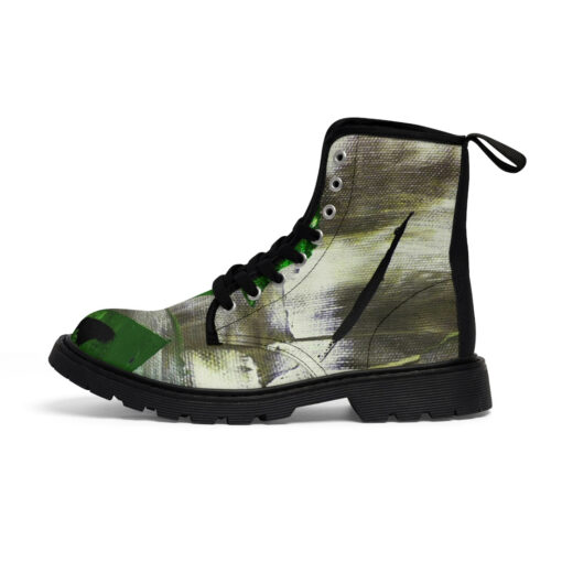 Modern Art Abstraction Canvas Boots - Image 2