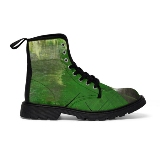 Modern Art Abstraction Canvas Boots - Image 3