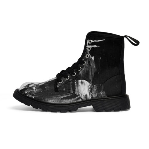 Modern Art Abstraction Canvas Boots - Image 2