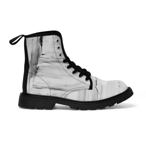 Modern Art Abstraction Canvas Boots - Image 3