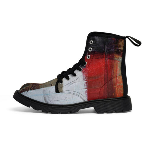 Modern Art Abstraction Canvas Boots - Image 2