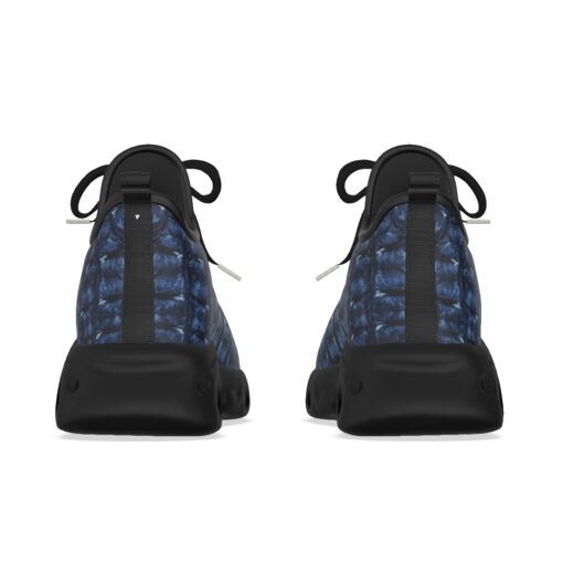 Blue Alligator Texture Sports Shoes - Image 8