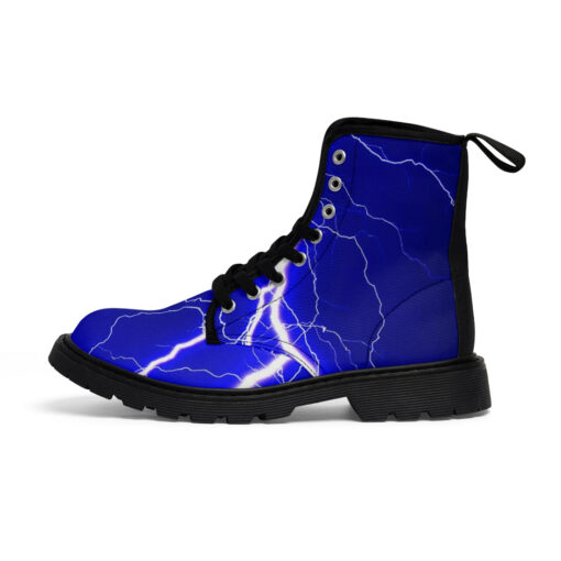 Blue Lightnings Canvas Boots - Image 2