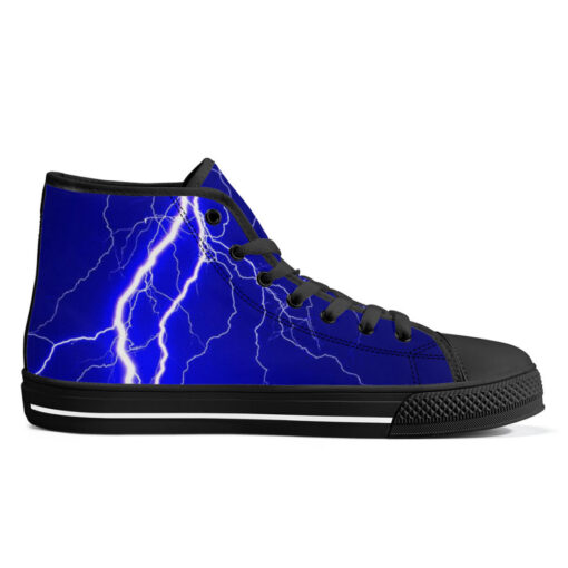 Blue Lightnings High-Top Canvas Shoes - Image 5