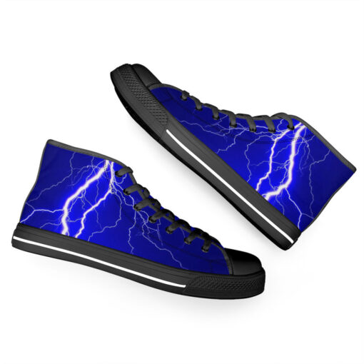 Blue Lightnings High-Top Canvas Shoes - Image 6