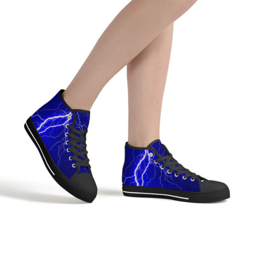 Blue Lightnings High-Top Canvas Shoes - Image 7