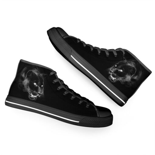 Panther Print High-Top Canvas Shoes - Image 6