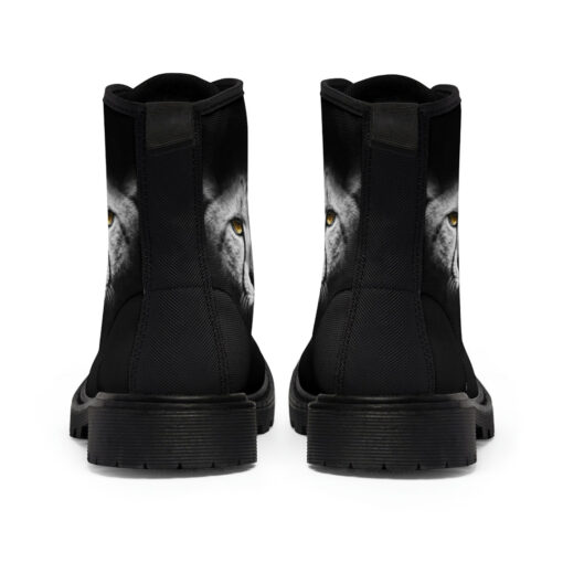 Cheetah Print Canvas Boots - Image 5