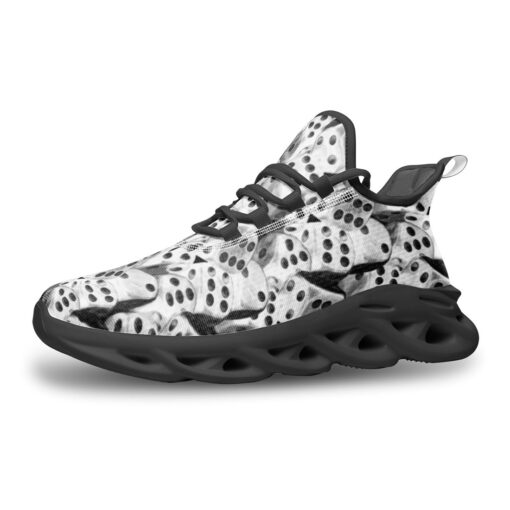 Black and White Dice Sports Shoes