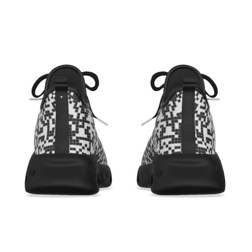 Black and White Pixels Sports Shoes - Image 8