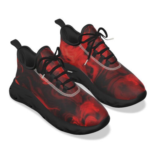 Red Neon Smoke Sports Shoes - Image 5