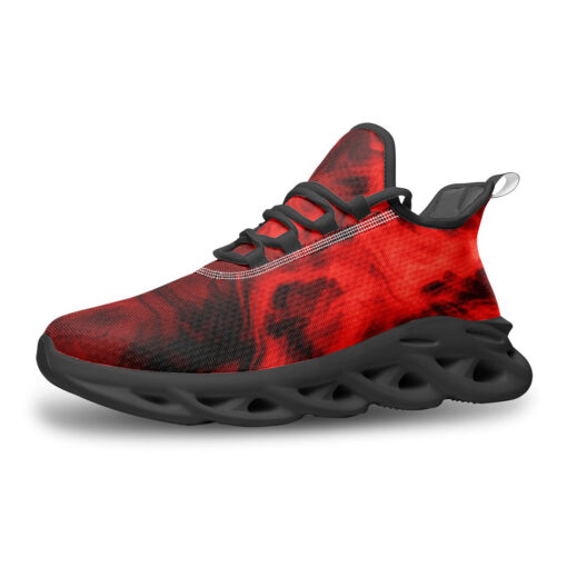 Red Neon Smoke Sports Shoes