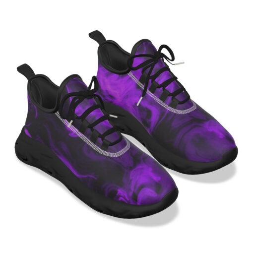 Violet Neon Smoke Sports Shoes - Image 5