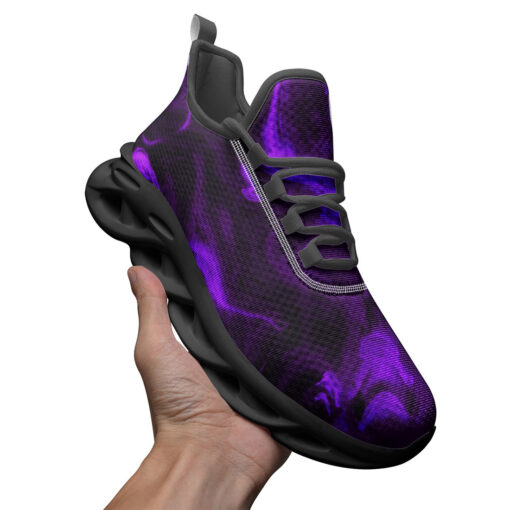 Violet Neon Smoke Sports Shoes - Image 3