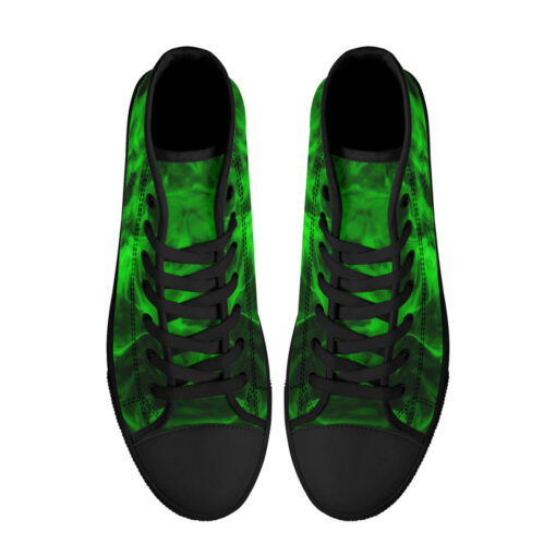 High-Top Shoes Green Neon Smoke - Image 3