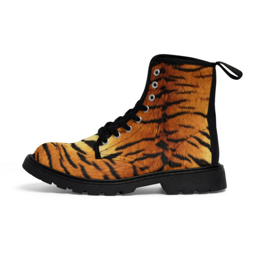 Tiger Pattern Canvas Boots - Image 2