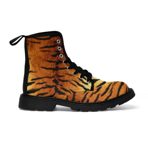 Tiger Pattern Canvas Boots - Image 3